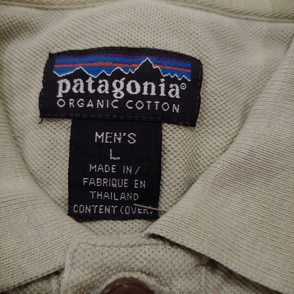 Patagonia Men Polo Large Short sleeves Moss Green - Picture 2 of 13